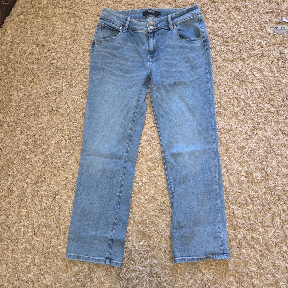 Hudson Los‎ Angeles Womens Jeans Size 10 Light Wash High Rise Straight Leg Denim